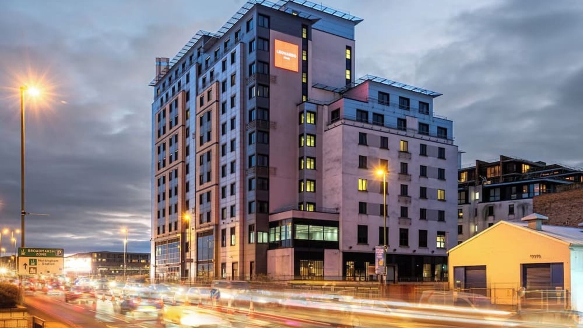 Hotel exterior at Leonardo Hotel Nottingham.