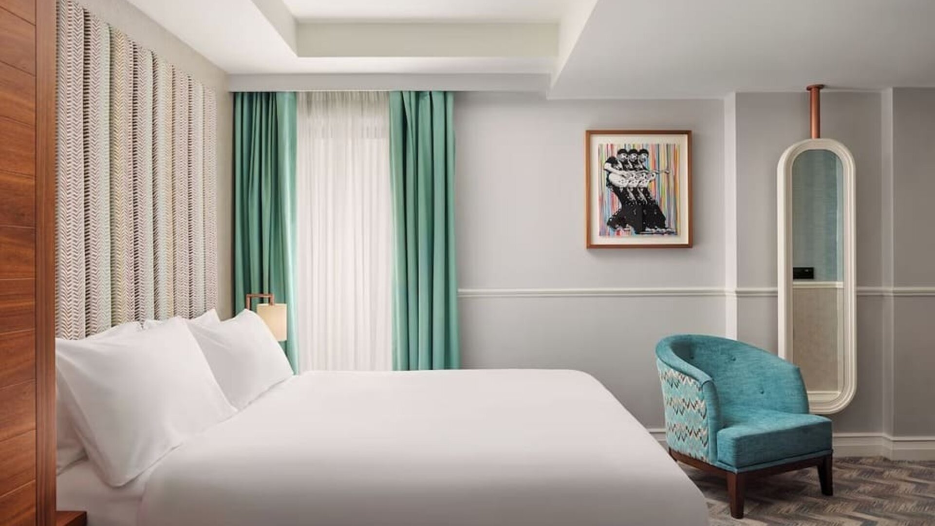 Spacious day use room at NYX Dublin Christchurch.