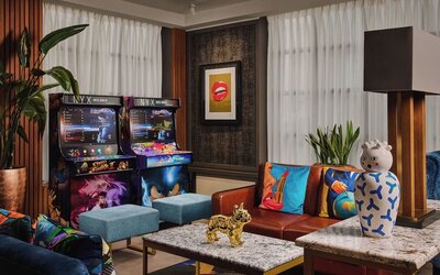 Hotel Lounge at NYX Dublin Christchurch.