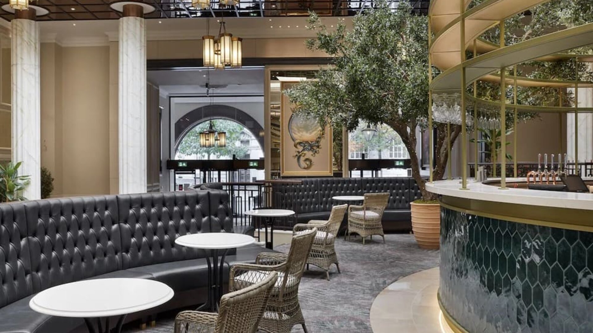 More seats available around hotel bar at The Midland - A Leonardo Royal Hotel.