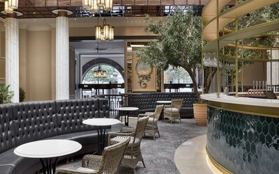 More seats available around hotel bar at The Midland - A Leonardo Royal Hotel.