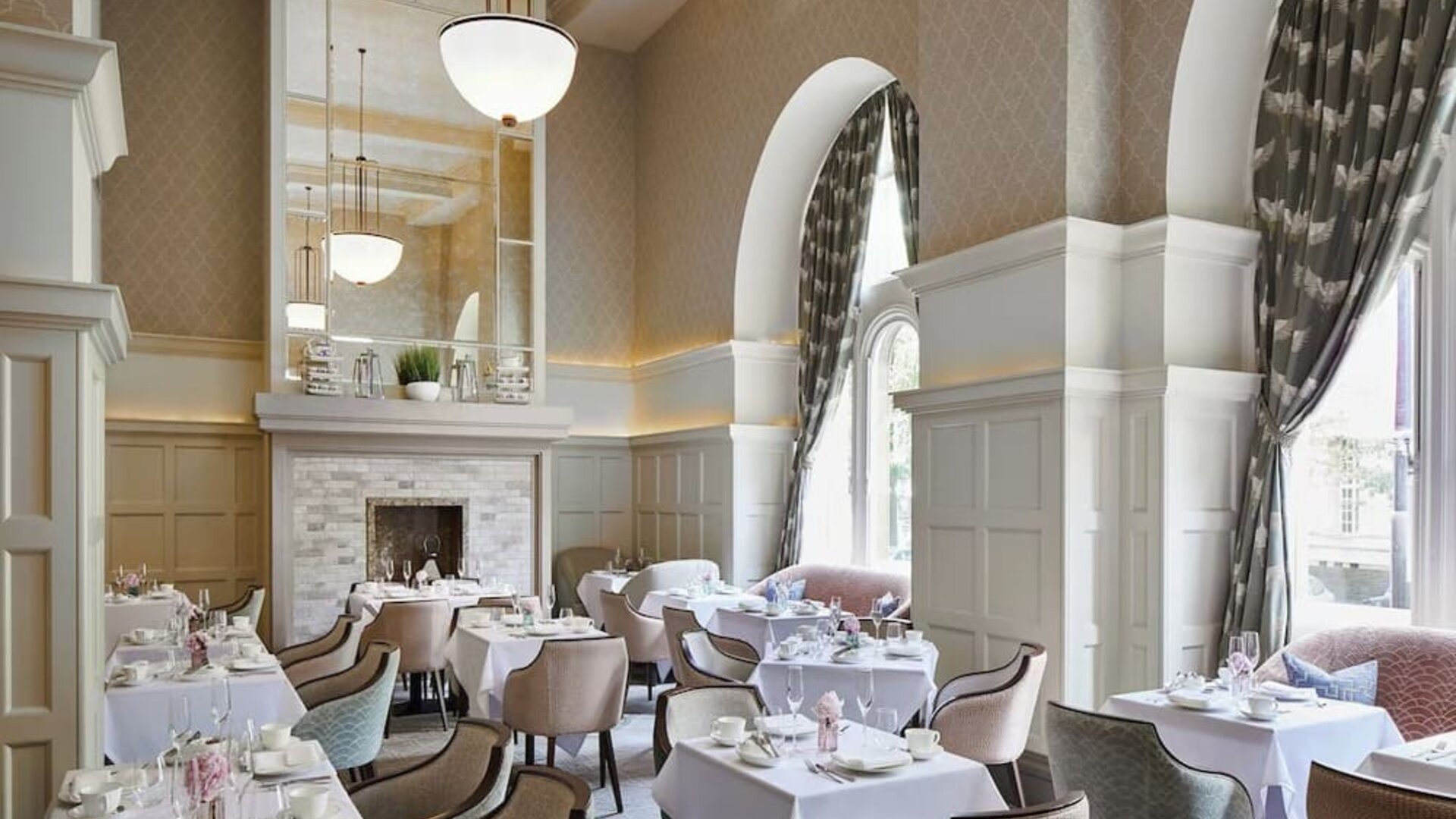 Dining area perfect for coworking at The Midland - A Leonardo Royal Hotel.