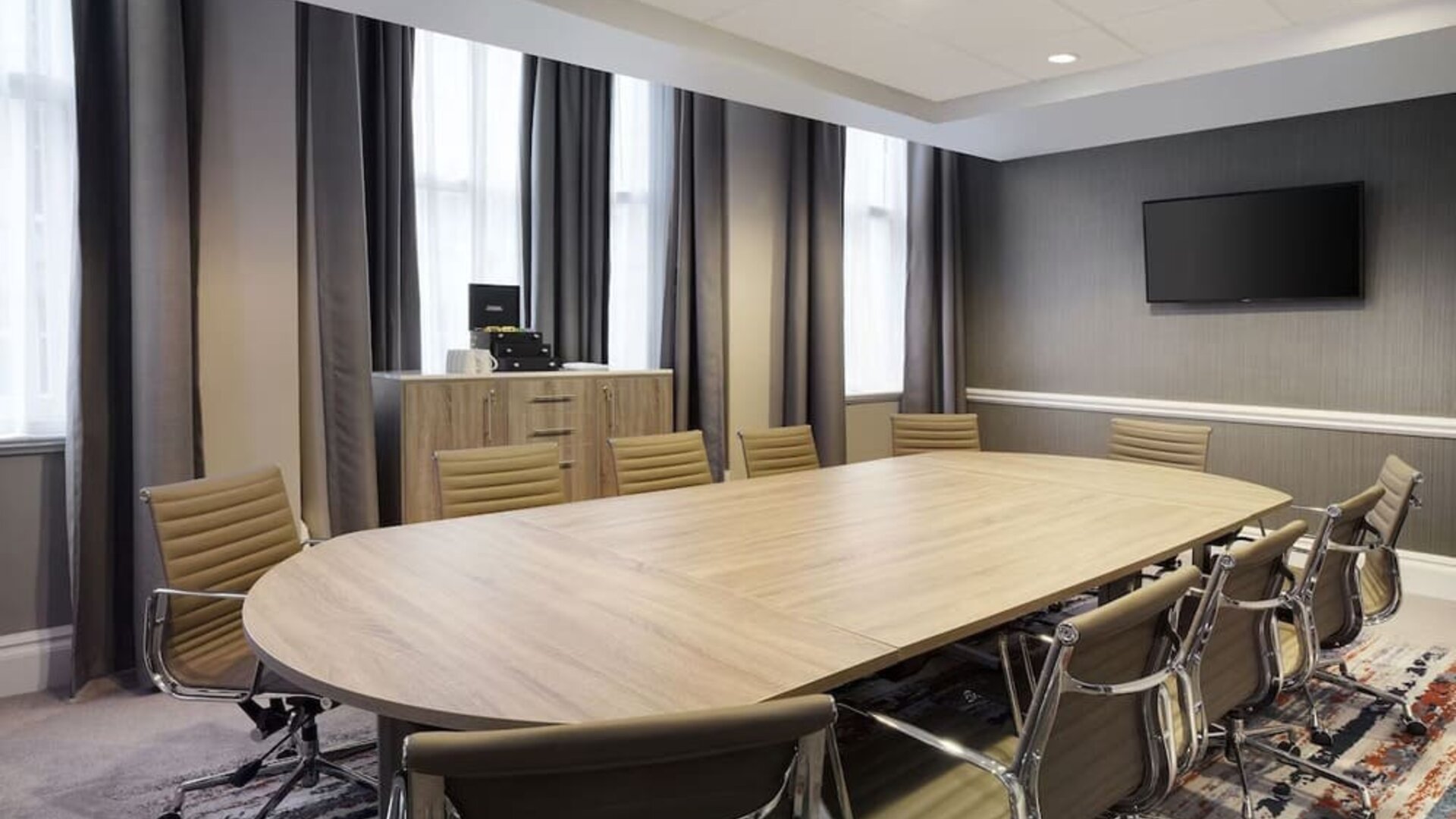 Meeting room at Leonardo Hotel Cardiff.