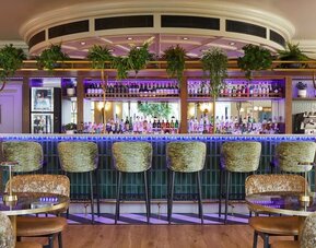 Hotel bar at Leonardo Hotel Southampton Grand Harbour.