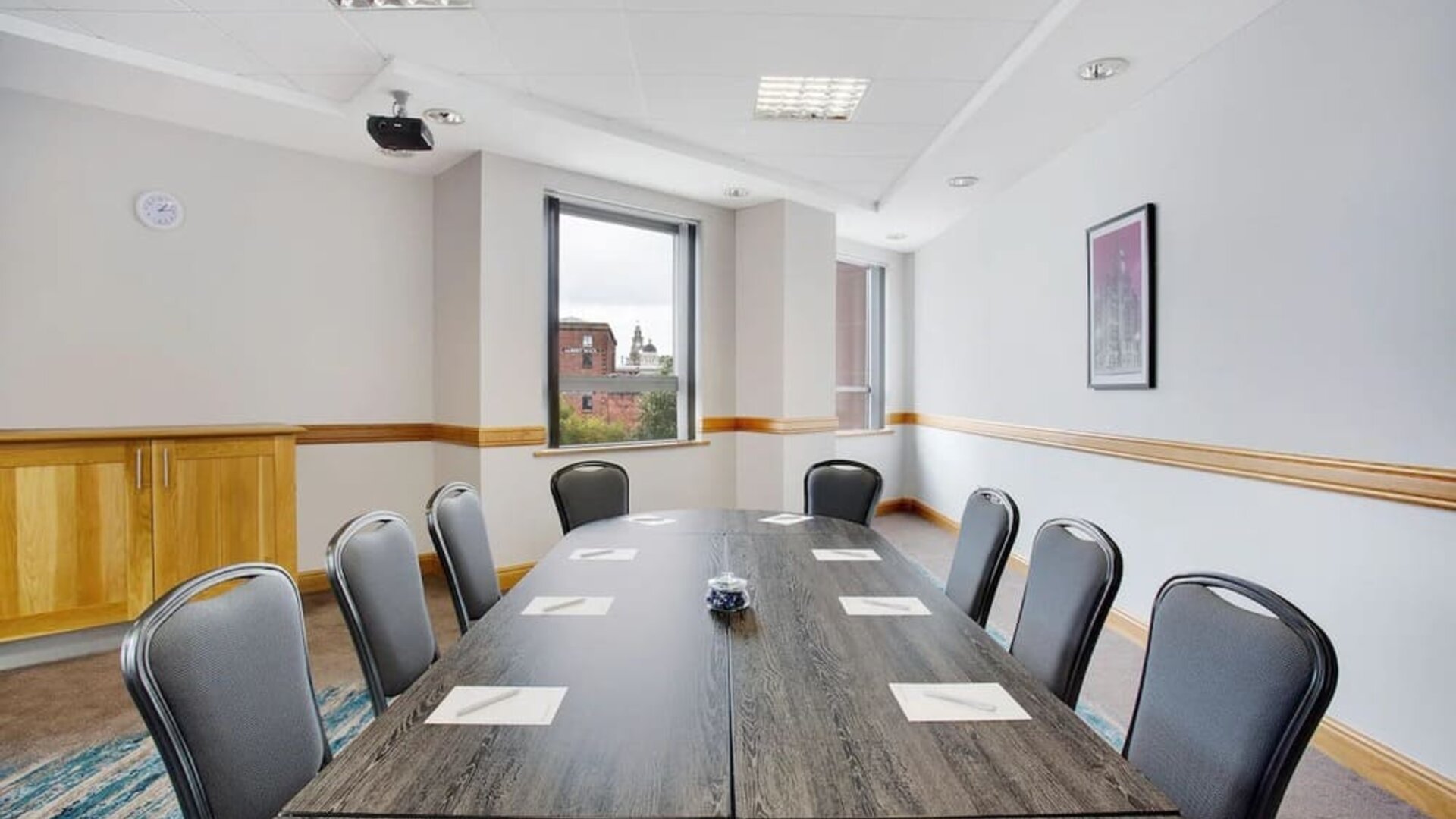 Professional meeting room at Leonardo Hotel Liverpool.