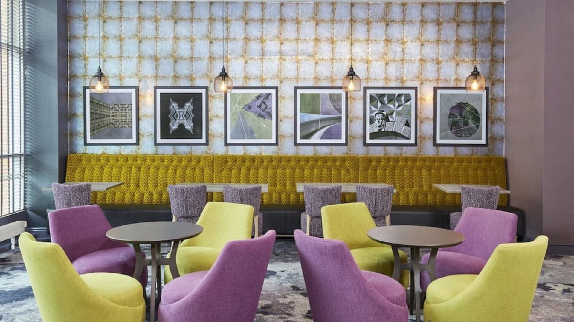 More seating available beside hotel bar at Leonardo Hotel Sheffield.