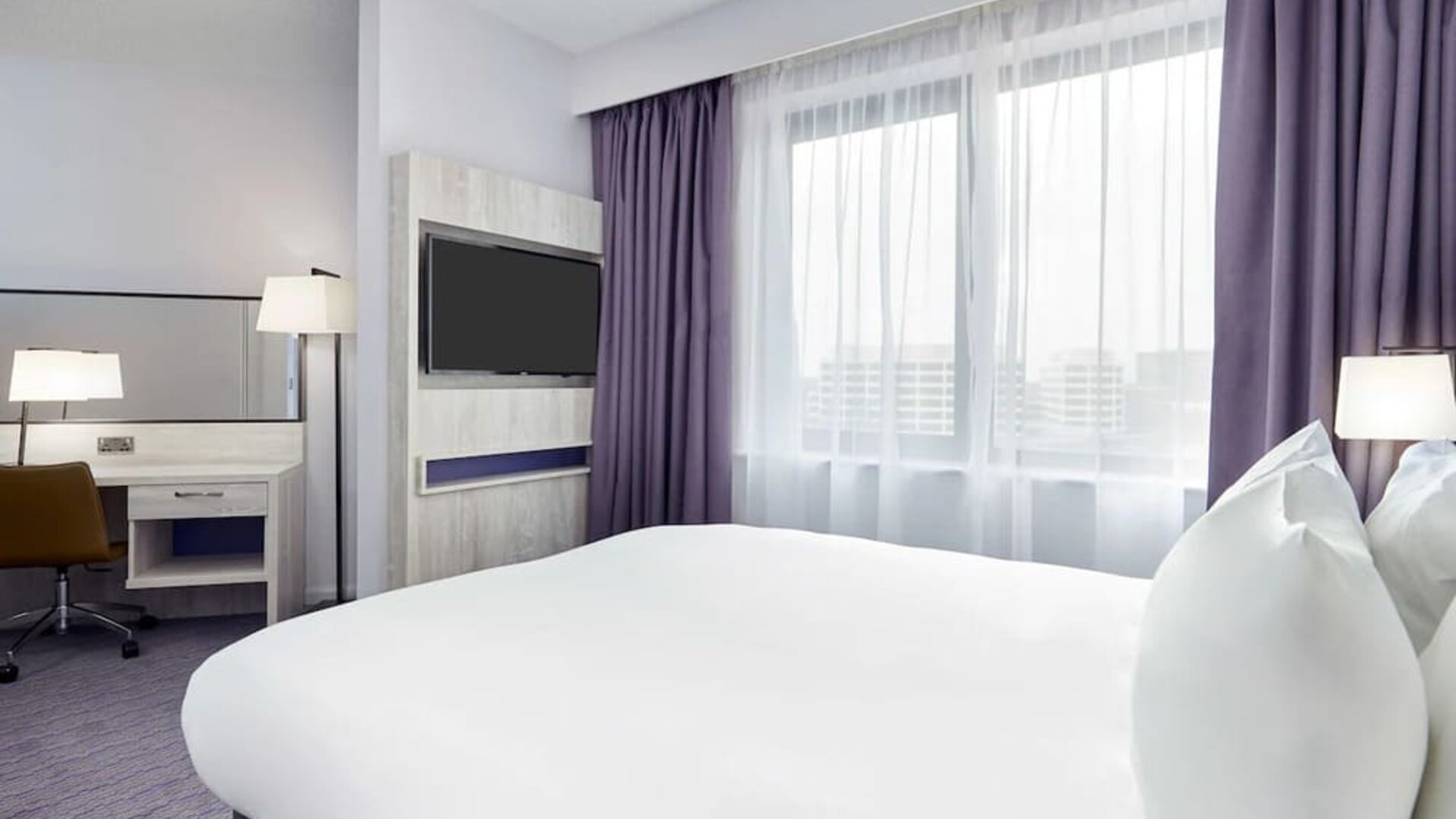 Day use room with work desk at Leonardo Hotel Sheffield.