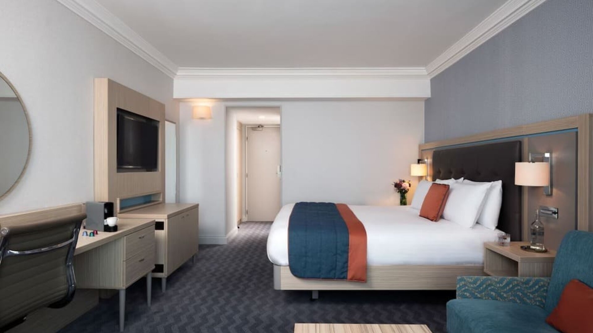 Spacious day use room at Leonardo Royal Hotel Brighton Waterfront.