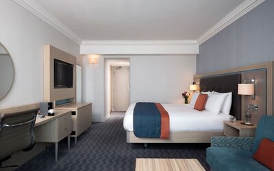 Spacious day use room at Leonardo Royal Hotel Brighton Waterfront.