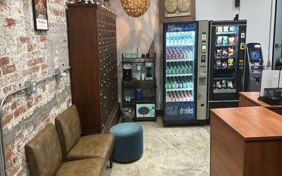 Vending machine and ATM available at Tribeca Hotel FiDi.