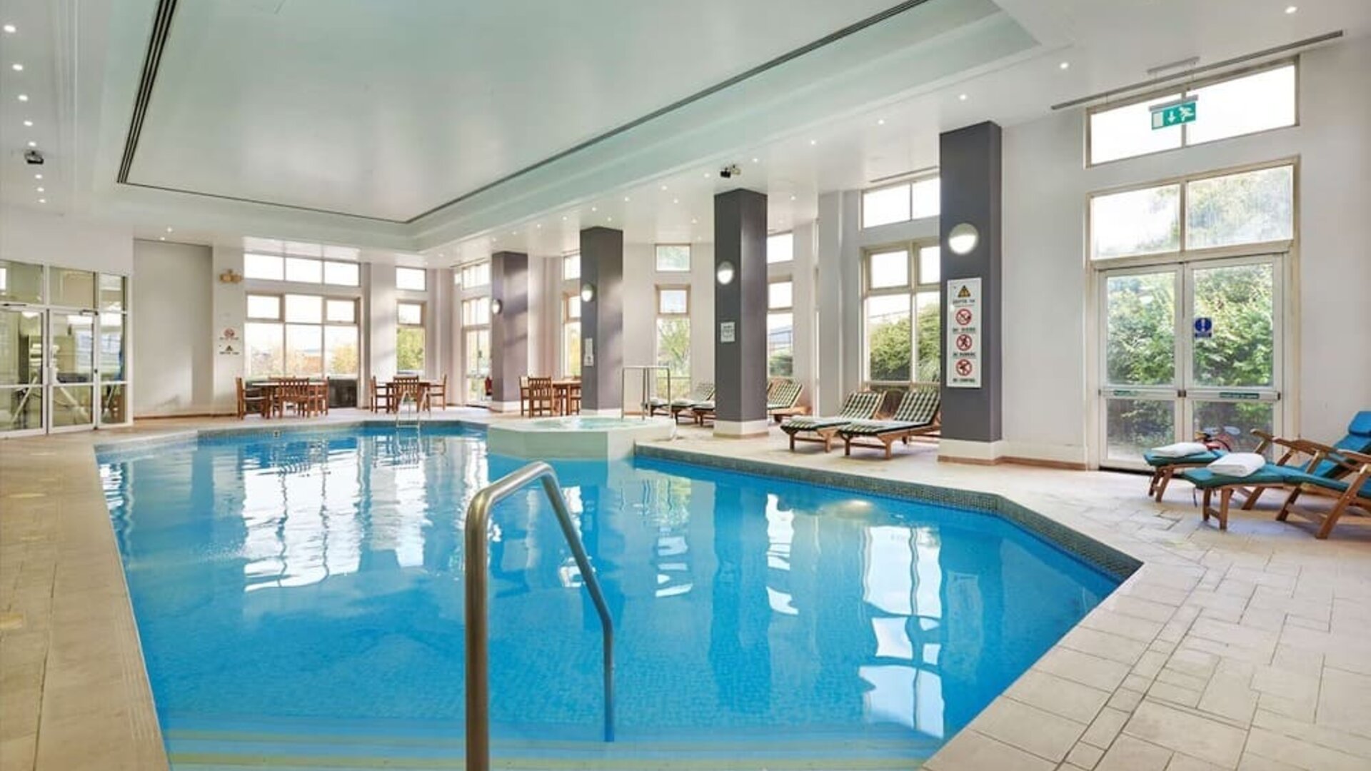 Refreshing indoor pool at DoubleTree by Hilton Dartford Bridge.