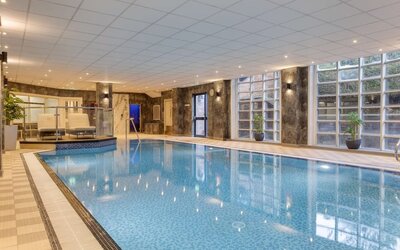 Refreshing indoor pool at DoubleTree By Hilton Stoke On Trent.