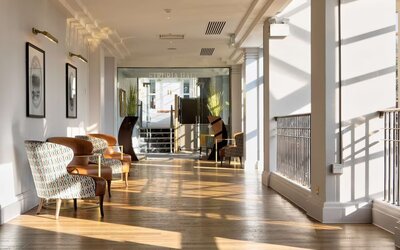 Patio at DoubleTree By Hilton Stoke On Trent.