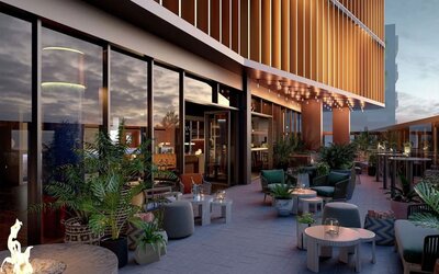Terrace/patio at The Gantry London, Curio Collection By Hilton.