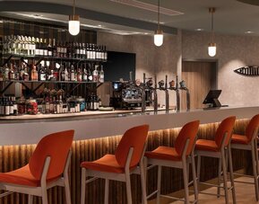 Hotel bar at Hampton By Hilton Torquay.