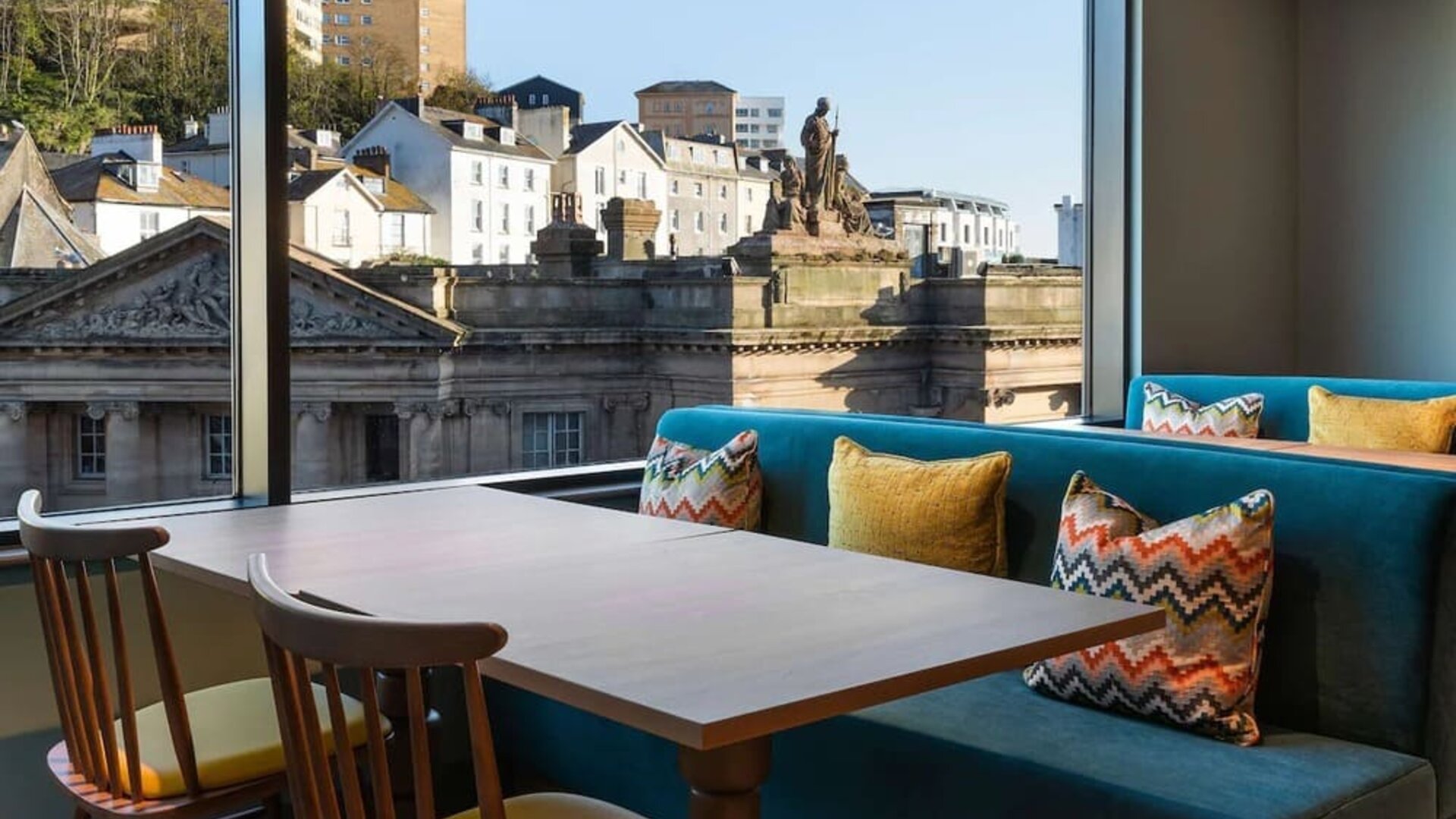 Dining area with a view at Hampton By Hilton Torquay.