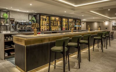 Hotel bar at Hilton London Watford.