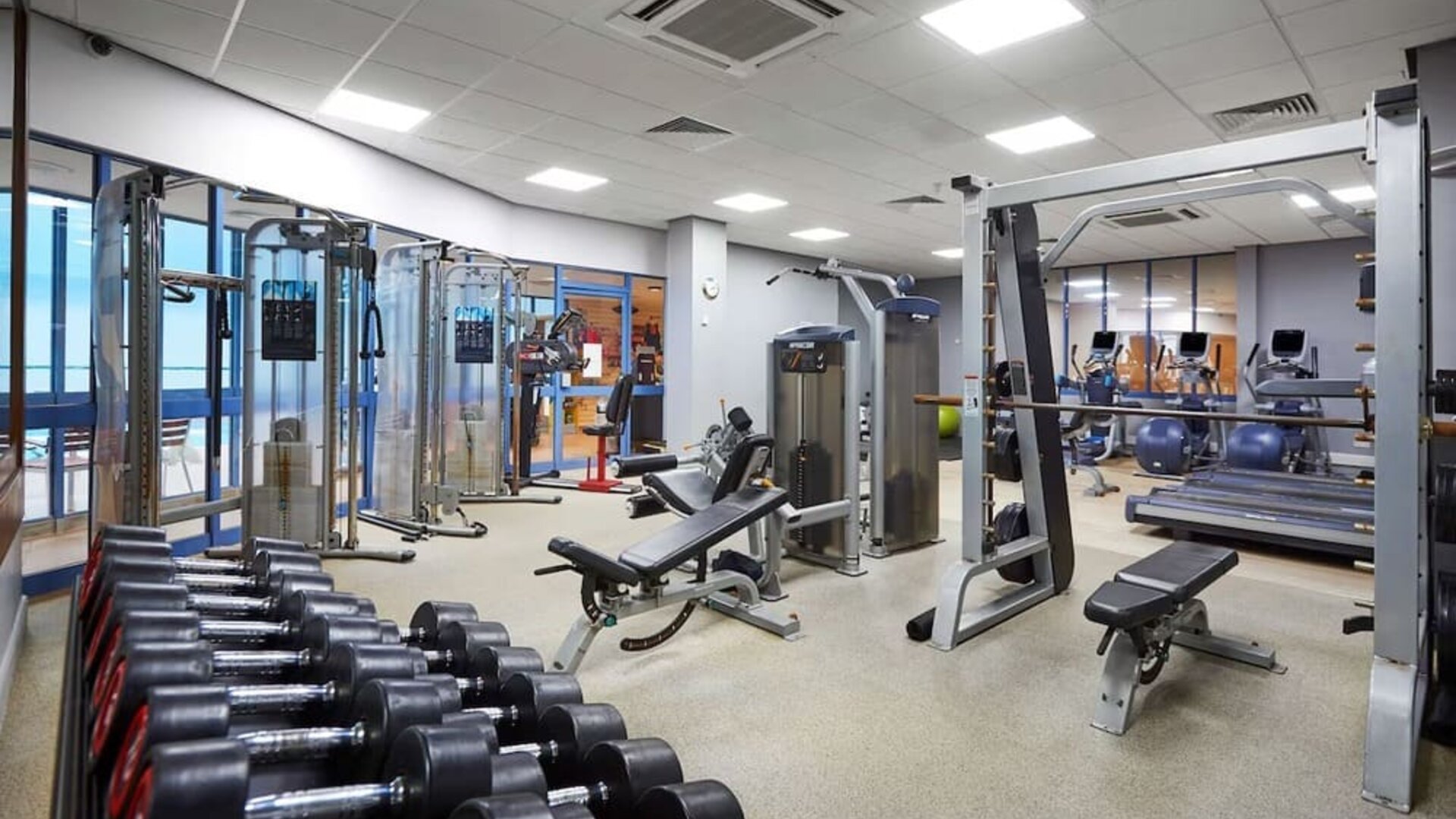 Fitness center available at DoubleTree By Hilton Coventry.