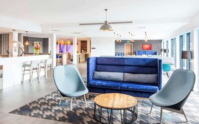 Hotel bar at Hampton By Hilton Humberside Airport.