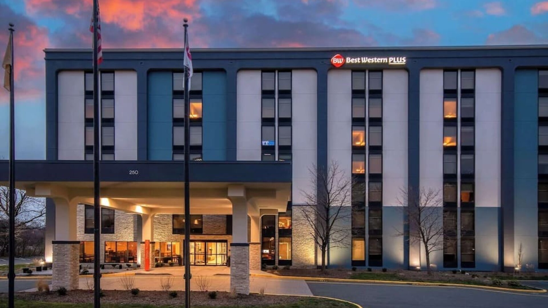 Parking area at Best Western Plus Secaucus Meadowlands.
