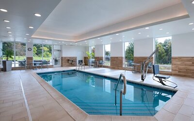 Indoor pool at TownePlace Suites Edgewood Aberdeen.