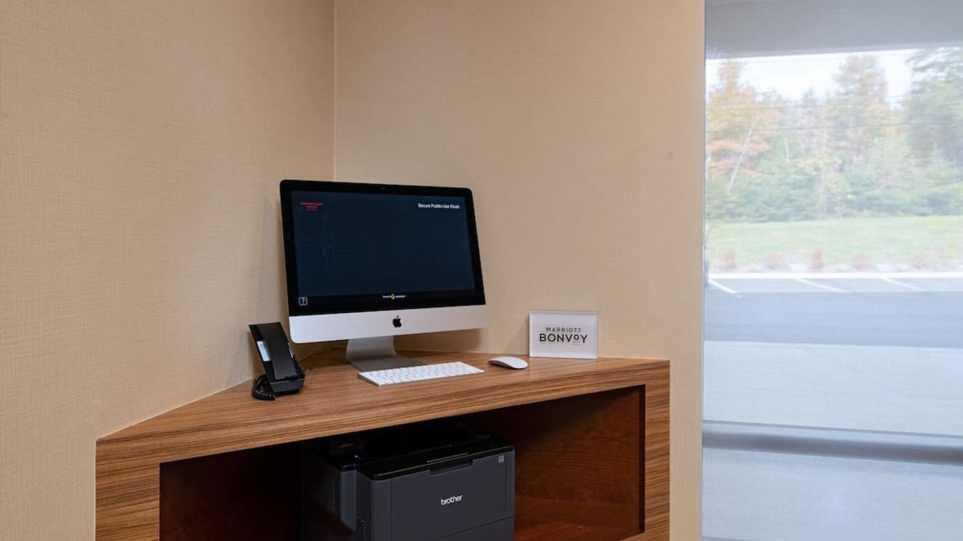 Business center at TownePlace Suites Edgewood Aberdeen.