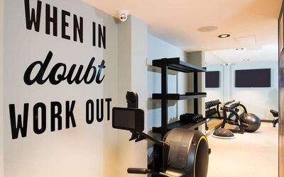 Fitness center available at Hampton By Hilton London Park Royal.