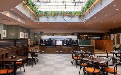 Hotel restaurant at the Hilton Birmingham Metropole.