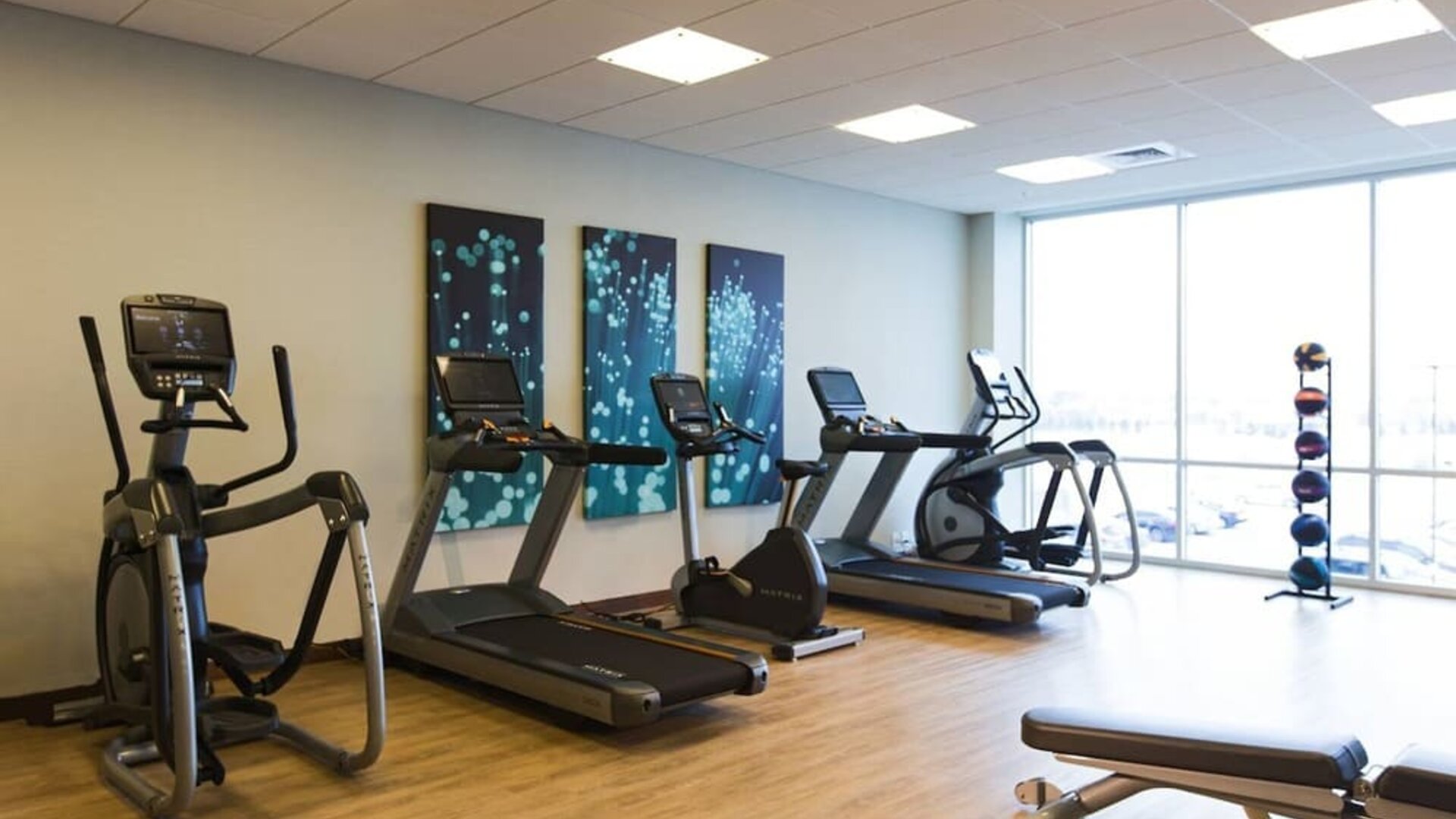 Fitness center available at AC Hotel Cincinnati At Liberty Center.