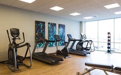 Fitness center available at AC Hotel Cincinnati At Liberty Center.
