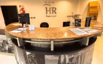 Reception desk at HR Plaza Luxor providing guest services, check-in assistance, and concierge support at HR Plaza Luxor.