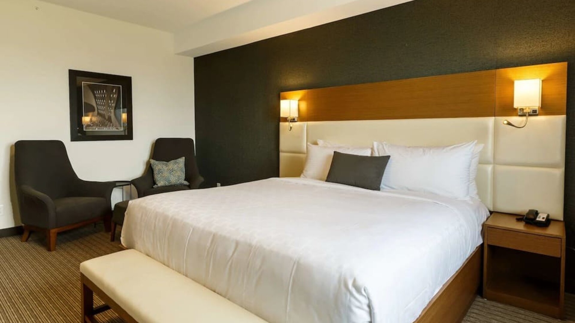 King bed at Executive Residency By Best Western.