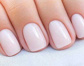 Manicure service at SKYLARANNA Resort & Spa, featuring a close-up of professionally groomed and polished nails.