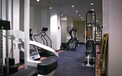 Fitness center available at Congress Plaza Hotel.