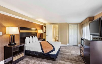Spacious day use room at Best Western Plus Newark Airport West.