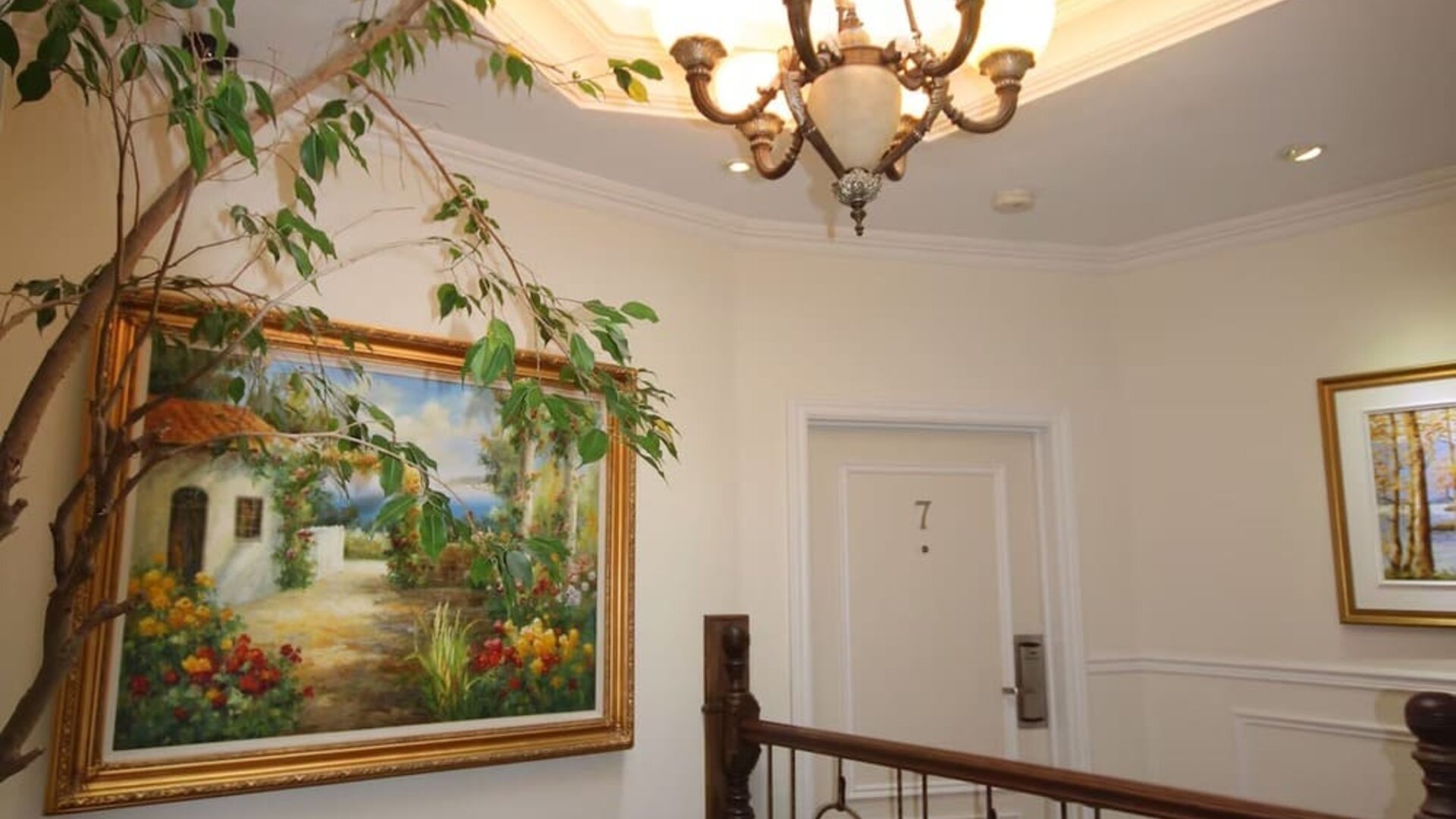 Hotel interior with lounge area at Parc Suites Hotel.