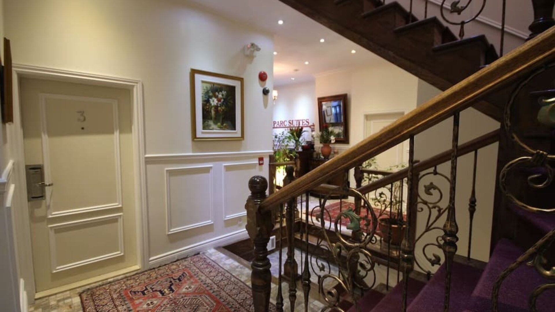 Hotel interior at Parc Suites Hotel.