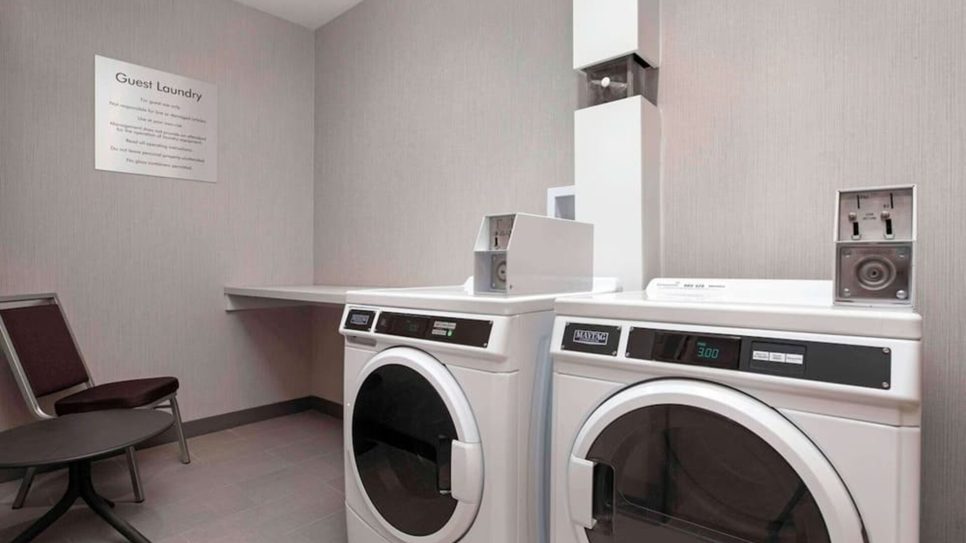 Guest laundry room at Hampton Inn By Hilton Port Hope.