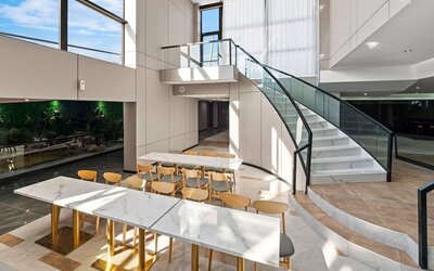 Hotel lobby at Ly New York Hotel.