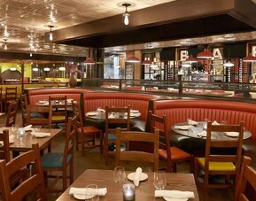 Hotel bar at Courtyard By Marriott Kitchener.