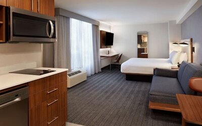 Spacious day use room at Courtyard By Marriott Kitchener.
