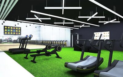 Fully equipped fitness center at Hilton Mississauga Meadowvale.