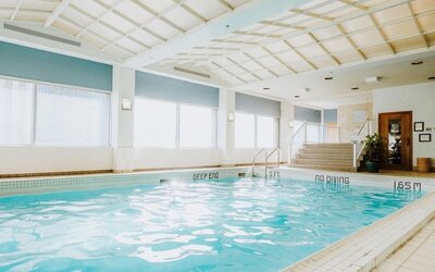 Refreshing indoor pool at Fairmont Winnipeg.