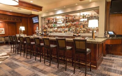 Hotel bar at Fairmont Winnipeg.