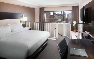 Day use room with work desk at Hilton Albany.