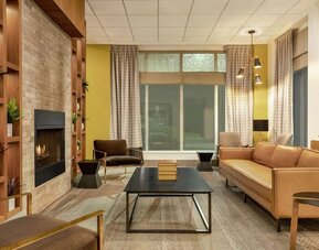 Lobby lounge at the Hilton Garden Inn Kitchener/Cambridge.