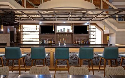 Hotel bar at the Four Points By Sheraton St Catharines Niagara Suites.
