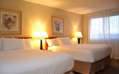 Bright and spacious day use twin room at Amenida Residences.