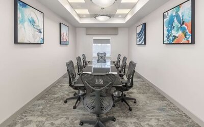 Meeting room at Hilton Garden Inn Boca Raton.