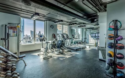 Fitness center available at Innside By Melia New York Nomad.